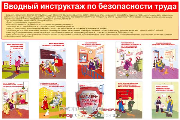 Плакаты по охране труда и технике безопасности купить в Орехово-Зуеве